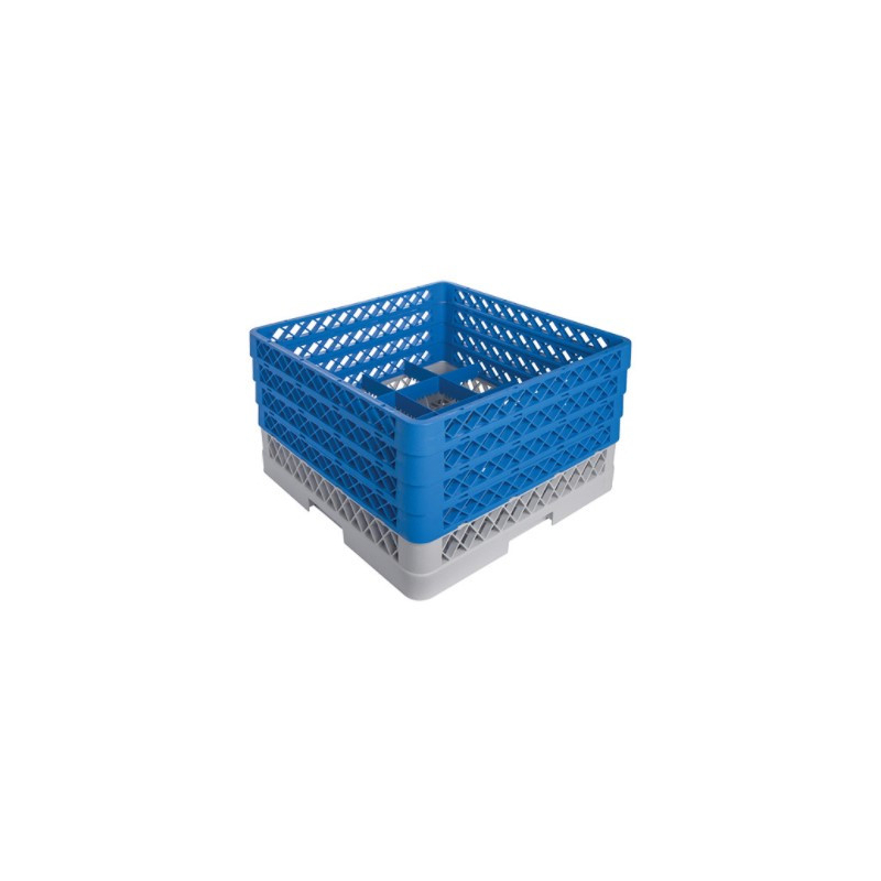 Rek met verlengstukken voor 4-traps afwasmachine