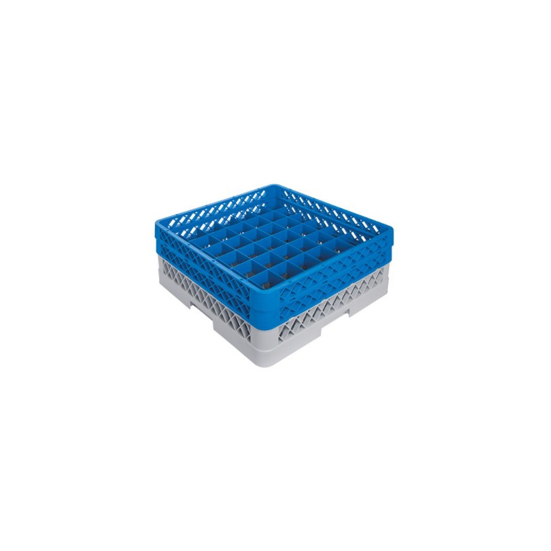 Verdeelschuifrekjes voor glazen zonder steel type CR 49-1A - 49 vakjes CR4912