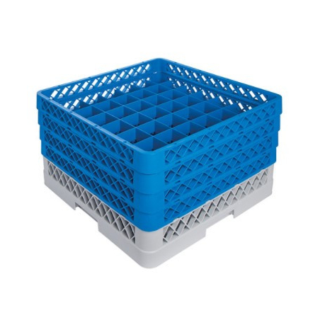 Verdeelschuifrekjes voor glazen zonder steel type CR 49-4A - 49 vakjes