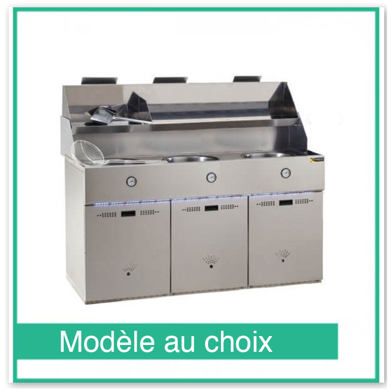 Gas Friteuse 3 tanks SOFINOR Uitdaging