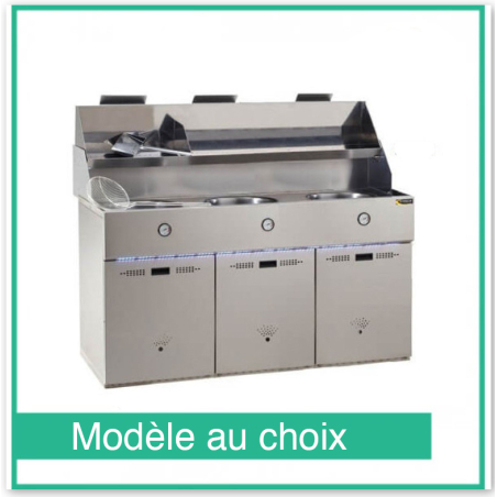 Gas Friteuse 3 tanks SOFINOR Uitdaging