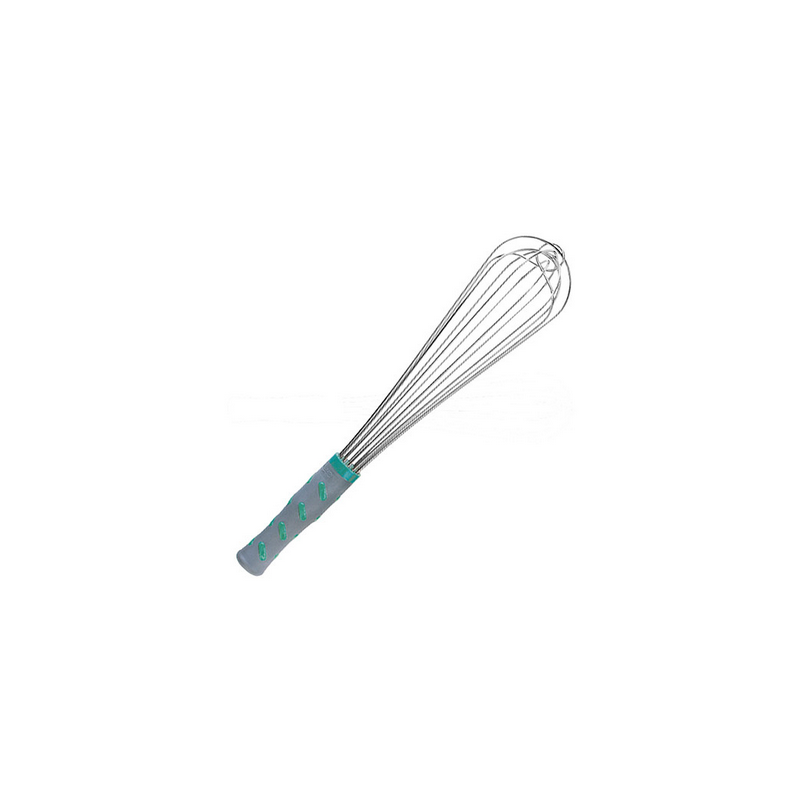 Fouets - inox, 6 fils &eacute;pais, poign&eacute;e plastique antid&eacute;rapant 350 mm
