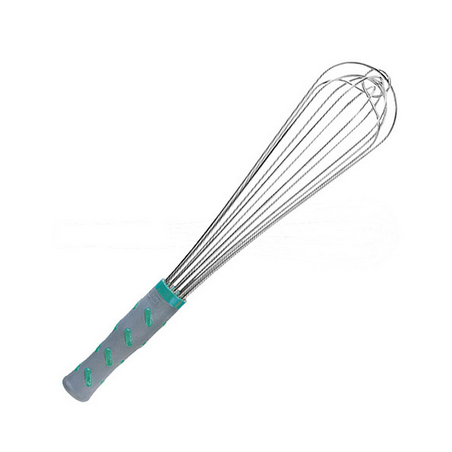 Fouets - inox, 6 fils &eacute;pais, poign&eacute;e plastique antid&eacute;rapant 350 mm