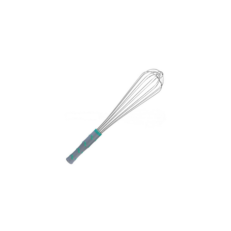 Fouets - inox, 6 fils &eacute;pais, poign&eacute;e plastique antid&eacute;rapant 400 mm