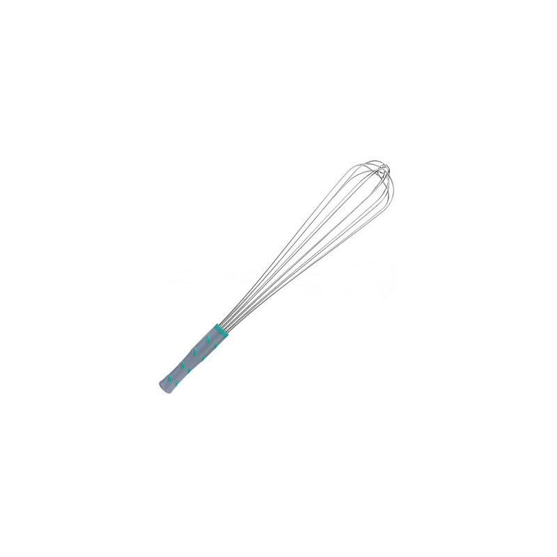 Fouets - inox, 6 fils &eacute;pais, poign&eacute;e plastique antid&eacute;rapant 500 mm