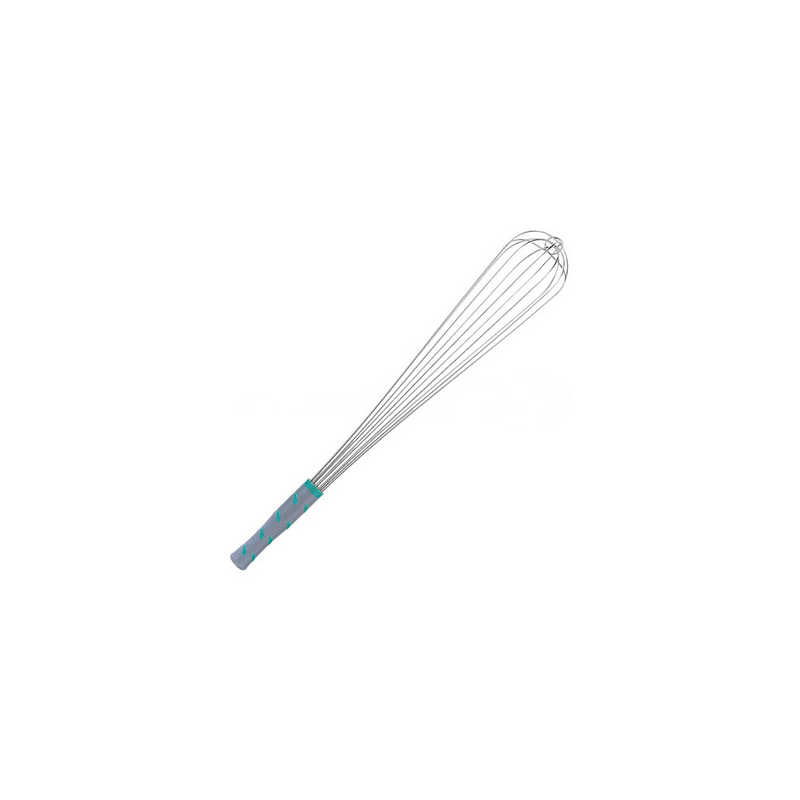 Fouets - inox, 6 fils &eacute;pais, poign&eacute;e plastique antid&eacute;rapant 550 mm