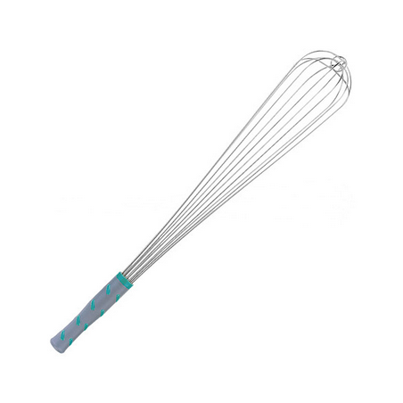 Fouets - inox, 6 fils &eacute;pais, poign&eacute;e plastique antid&eacute;rapant 550 mm