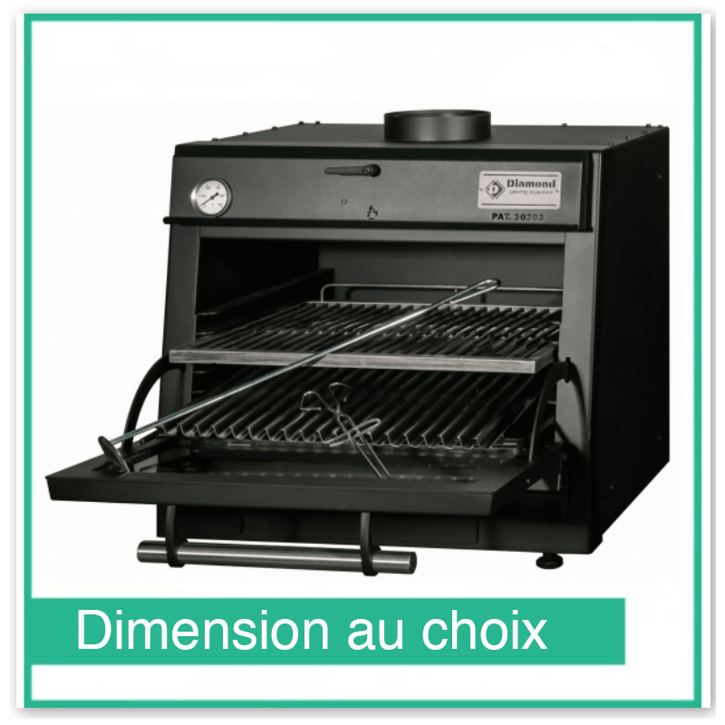 Four barbecue &agrave; charbon CBQ-060/BK - Diamond