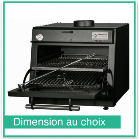 Houtskoolgrill CBQ-060/BK - Diamant