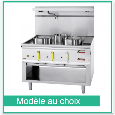 Wok met watergordijn CHINA/3L - Diamant
