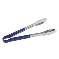 Service tang blauw - roestvrij staal 250 mm