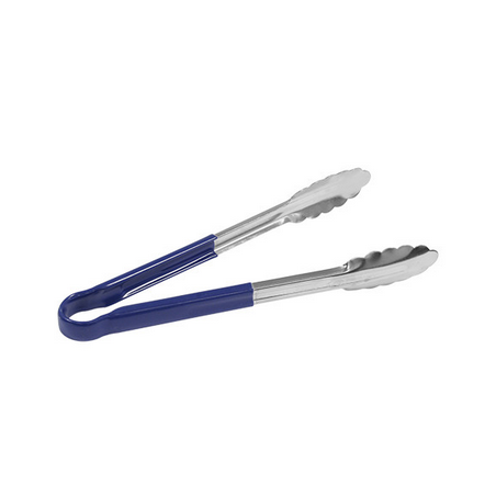 Service tang blauw - roestvrij staal 250 mm