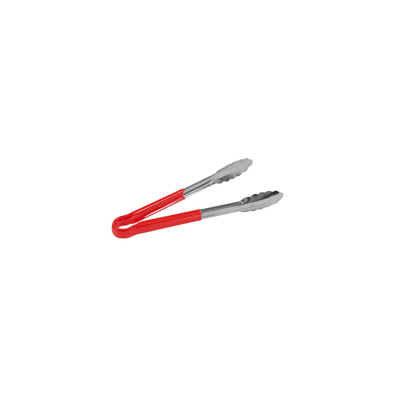 Serveertang Rood - roestvrij staal 250 mm