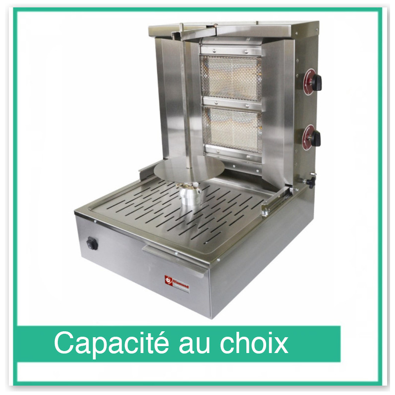Gyros grill - Gas - 20, 35 of 55 kg - KEB-G41 - Diamant