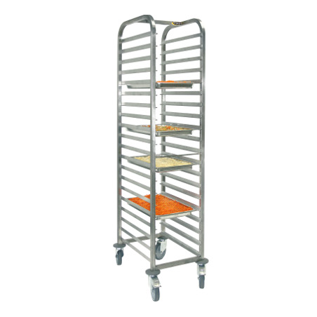 Echelle &agrave; bacs GN1/1 - Roul&eacute; polyamide - Sofinor