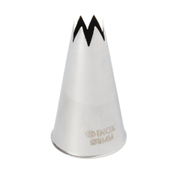 Douille inox cannel&eacute;e 9mm -...