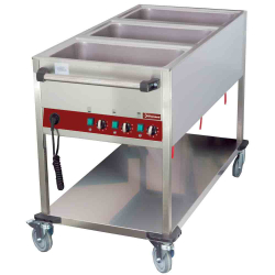 Thermische trolley met 3 onafhankelijke temperaturen