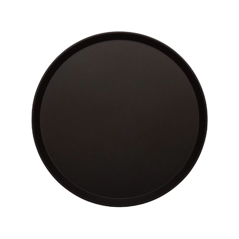 Camtread Cambro zwart rond glasvezel dienblad 28 cm