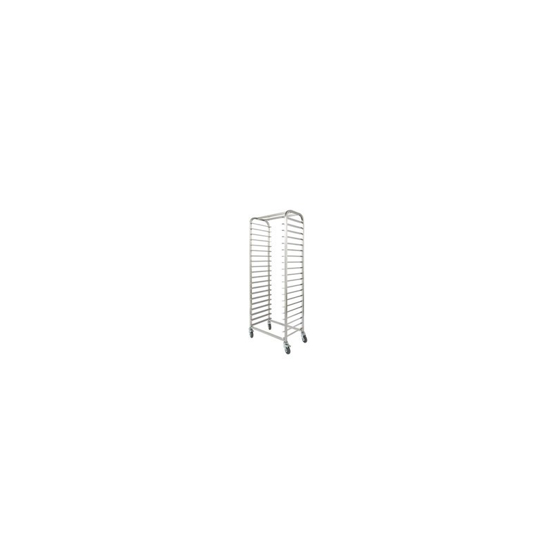Chariot Inox 600X400Mm - 20 Niv - Type H Aisi 441 - Ouverture Cote 600 Mm