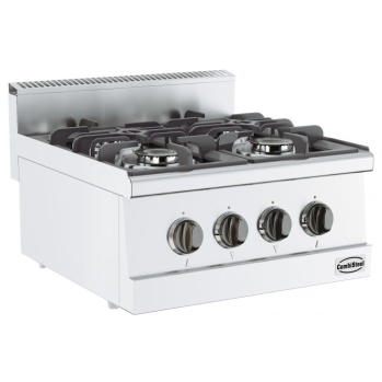 Gaskookplaat 4 Br.: Diepte 600 mm - Gewicht 26 Kg - Breedte 600 mm - Hoogte 300 mm - Combisteel