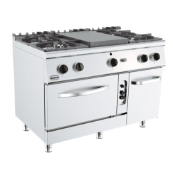 4-pits fornuis Met gasoven