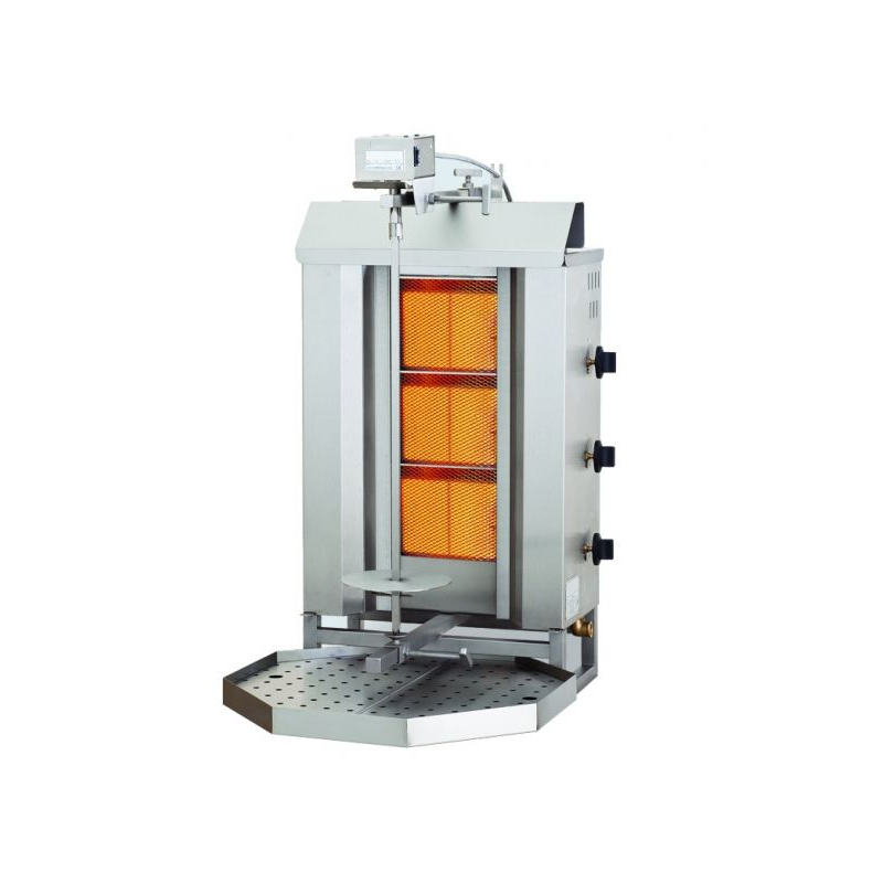 Gyros Overhead Gas Grill 3 Verwarmingszones