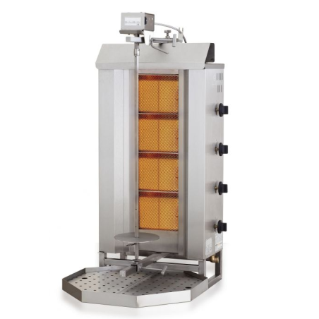 Gyros Gas Grill Motor Overhead 4 verwarmingszones