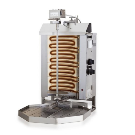 Gyros Gril Electrique Moteur Au-Dessus 4 Zones De Chauffage
