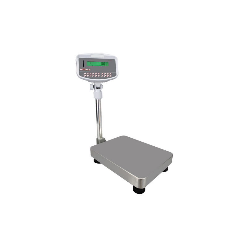 Roestvrij stalen elektronische weegschaal met kolom (32Kg) - Diamant