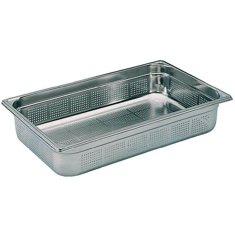 Bac Gastronorme perfor&eacute; GN1/1 Bourgeat acier inoxydable 100mm
