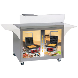 Meubel voor wafels in rvs,...