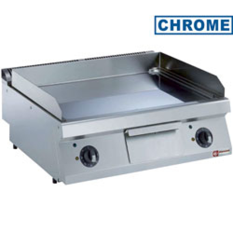 Plaque de cuisson &eacute;lectrique lisse chrom&eacute;e -TOP- - Diamond - E17/PLCD8T-230/3--N