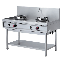 Gas wok fornuis, 2 branders...