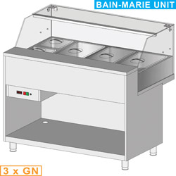 Verwarmde vitrine "bain...