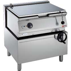 Kantelbare braadpan op gas,...
