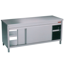 Table sur armoire en Inox...