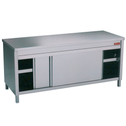 Table sur armoire en Inox...