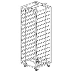 Roestvrij stalen trolley...
