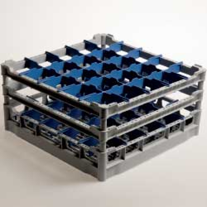 Glazen mand voor 25 glazen &Oslash; 90 mm, h210 "schuin", Polyp. - Diamond - DB325/FQ
