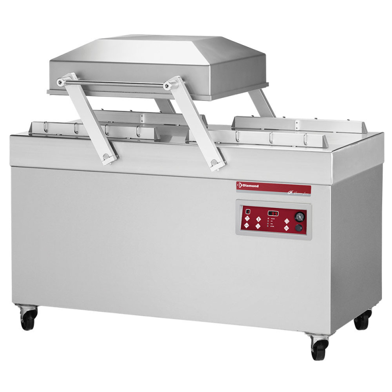 Vacu&uuml;mmachine, dubbelkamer 620x500xh240 mm. - 100 m3/h - Diamond - CF-165T/S