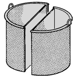 2 sector korf, 100 liter -...