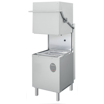 Vaatwasser met motorkap, vierkant rooster 500x500 mm - Diamant WR-LVCP-12