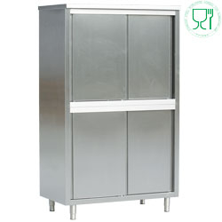 Hoge kast, schuifdeuren -...