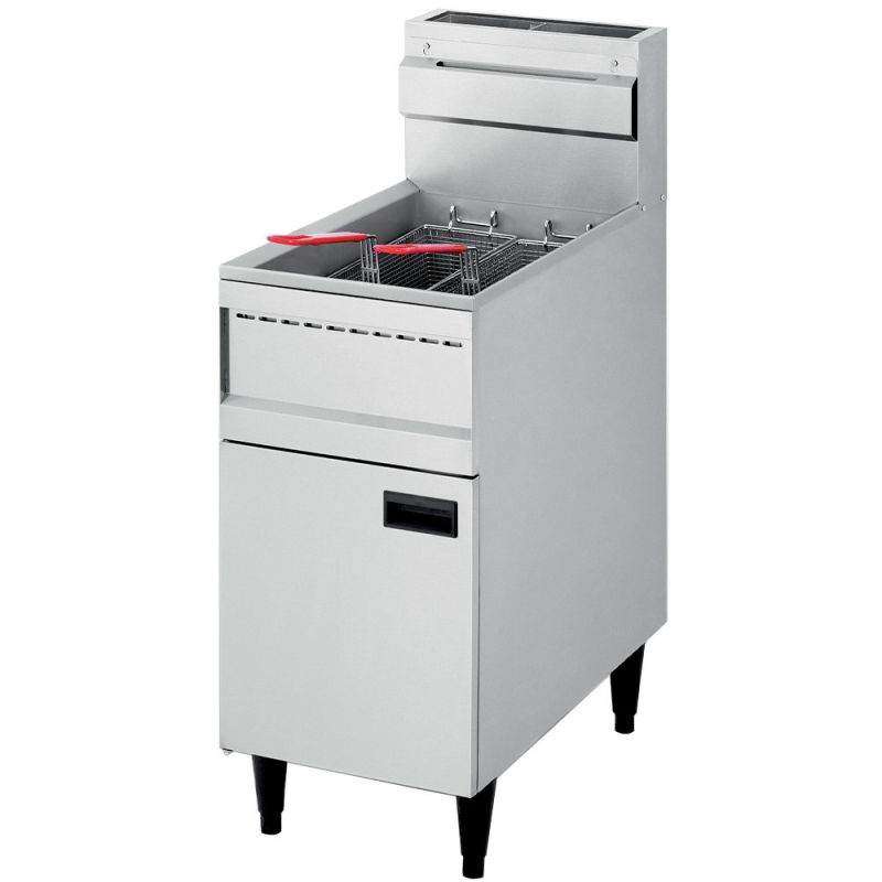 Friteuse gaz "haut rendement", cuve 23 litres - Diamond - FGHR-23/N