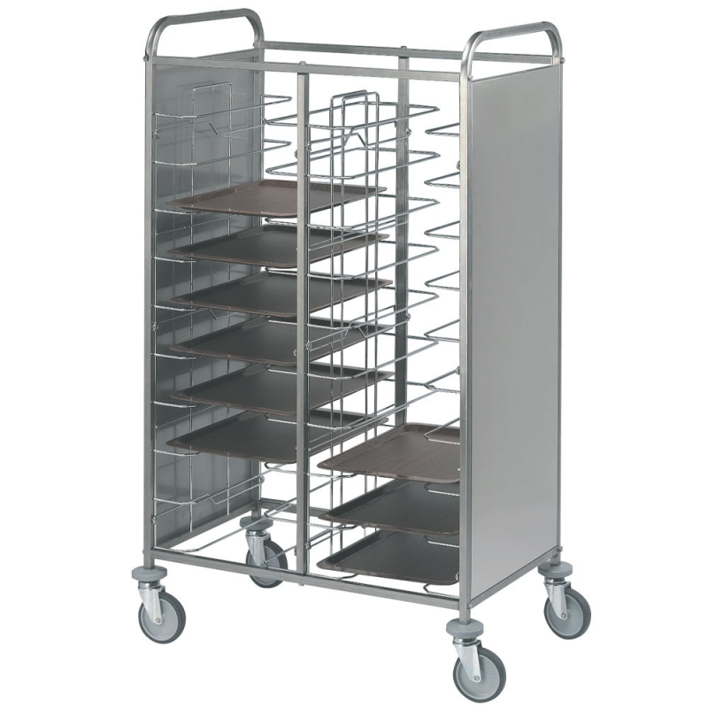 Echelle &agrave; plateaux "universel" inox, 2x 12 niveaux - Diamond - CV24/12