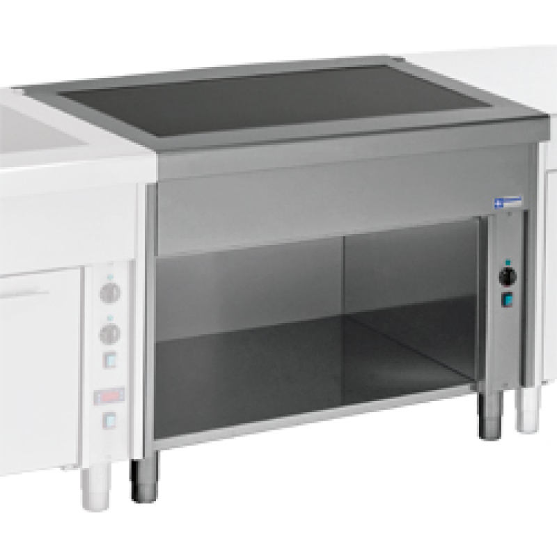 Keramische glasplaat op kast 3x GN 1/1 - Diamond - S80/VT12