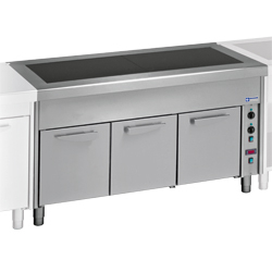 Keramische glasplaat op kast 3x GN 1/1 - Diamond - S80/VC12