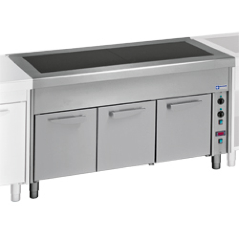Keramische glasplaat op kast 3x GN 1/1 - Diamond - S80/VC12
