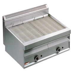 Gas-stoomgrill met "O"...