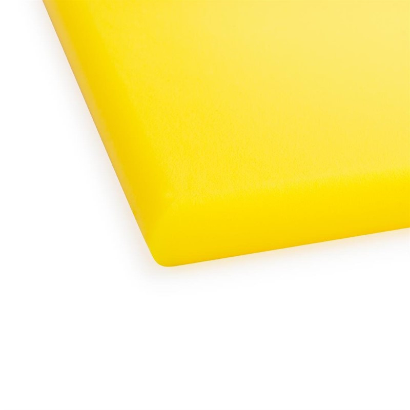 Planche &agrave; D&eacute;couper Haute Densit&eacute; Hygiplas Jaune - Petite Dimension (12mmx300mmx225mm) - R&eacute;f. HC868 - Hygiplas